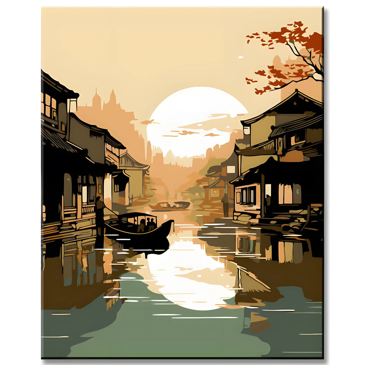 Wuzhen Water Town Painting by Numbers