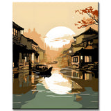 Wuzhen Water Town Painting by Numbers