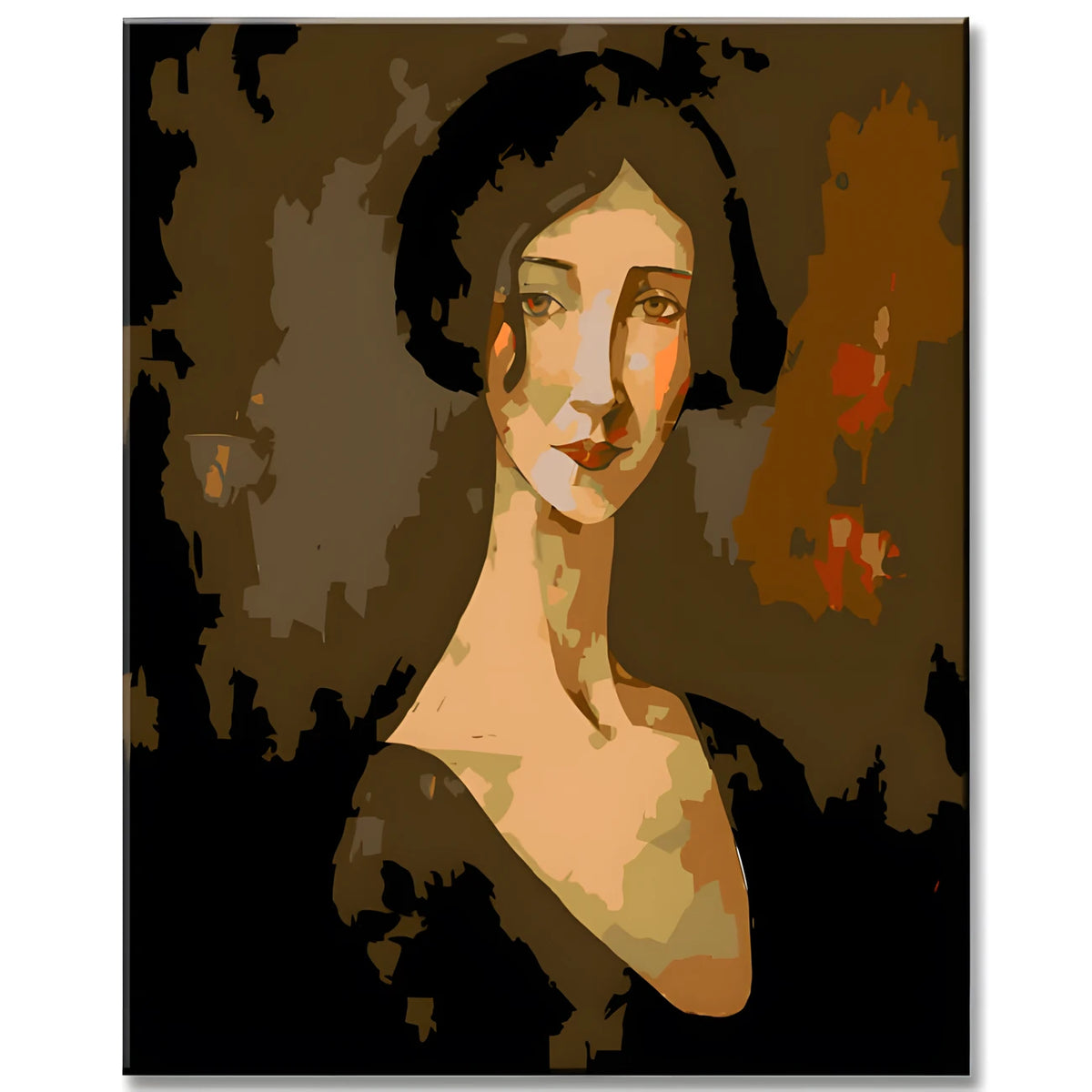 Paint by Numbers Painting Lady Portrait