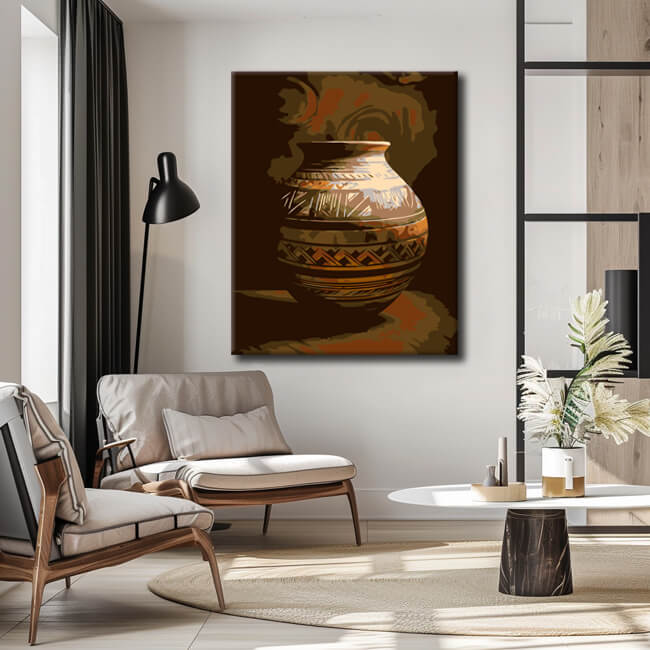 Painting by numbers pot jug orient