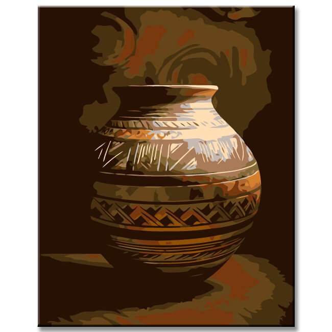 Painting by numbers pot jug orient