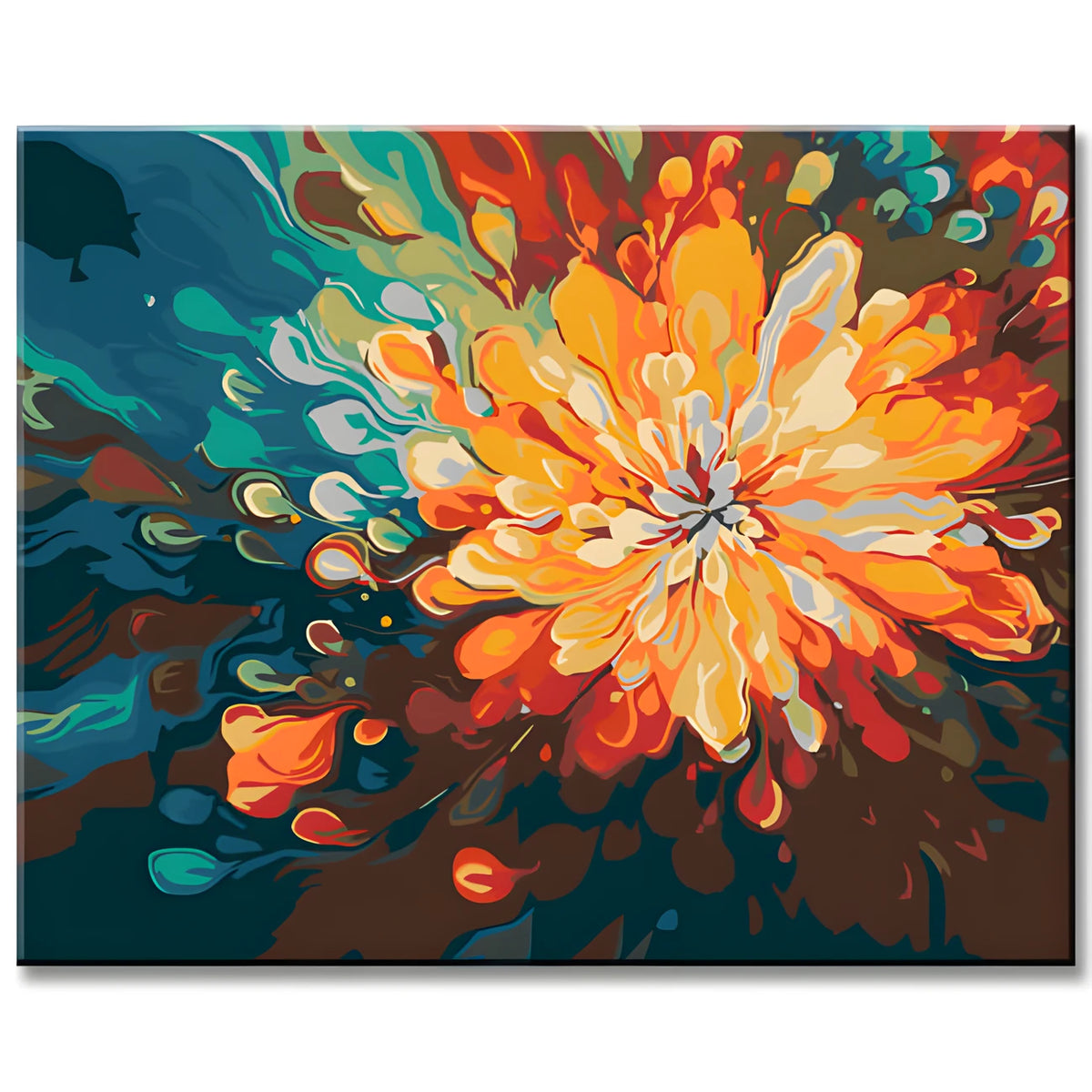 Colorful Flowers Painting by Numbers