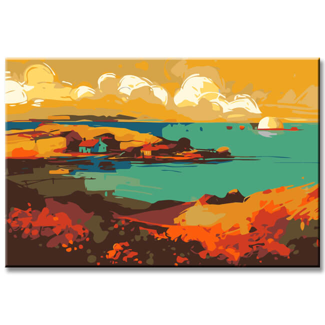 Painting by Numbers Sea Landscape Southern Europe