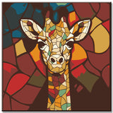 Painting by Numbers Giraffe Abstract Art