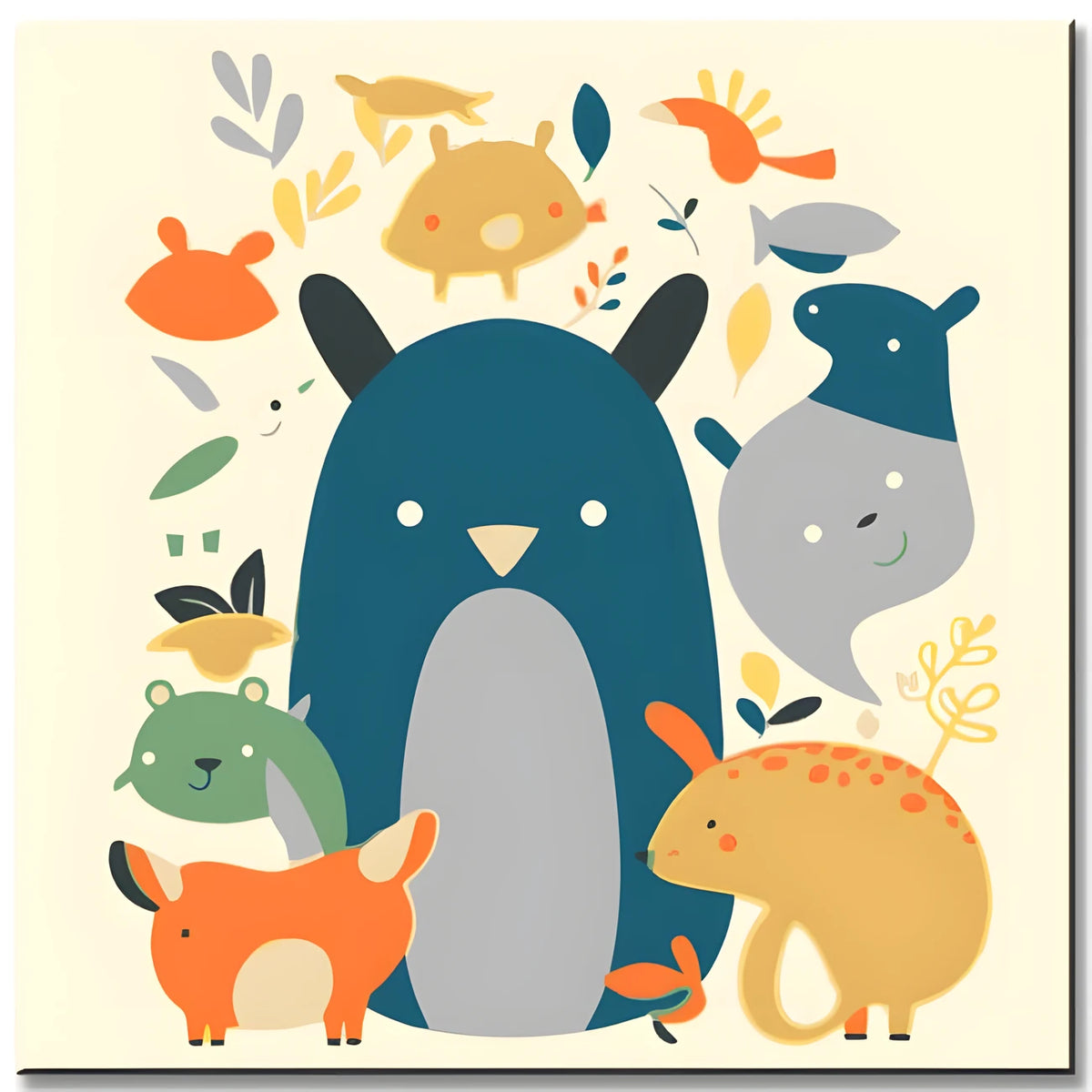 Animal Children - Paint by Numbers for Kids