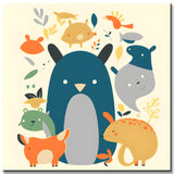 Animal Children - Paint by Numbers for Kids