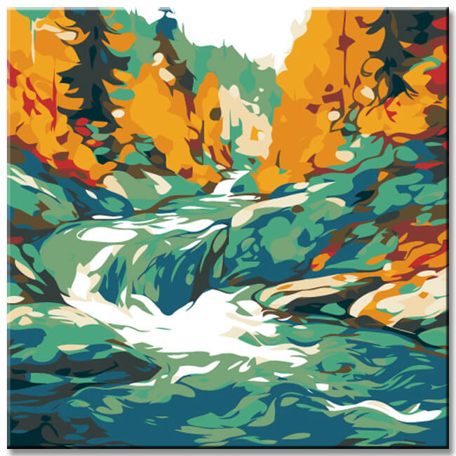 Painting by Numbers Wild River
