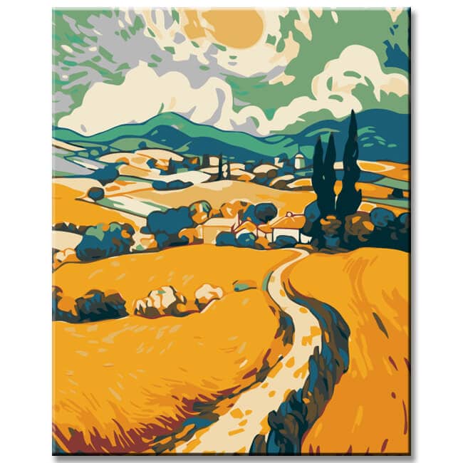 Painting by Numbers Summer Fresh Landscape