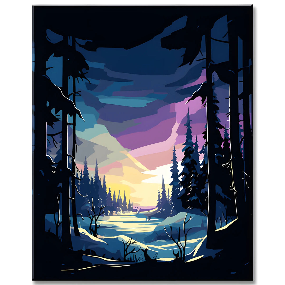Painting by Numbers Magical Northern Lights