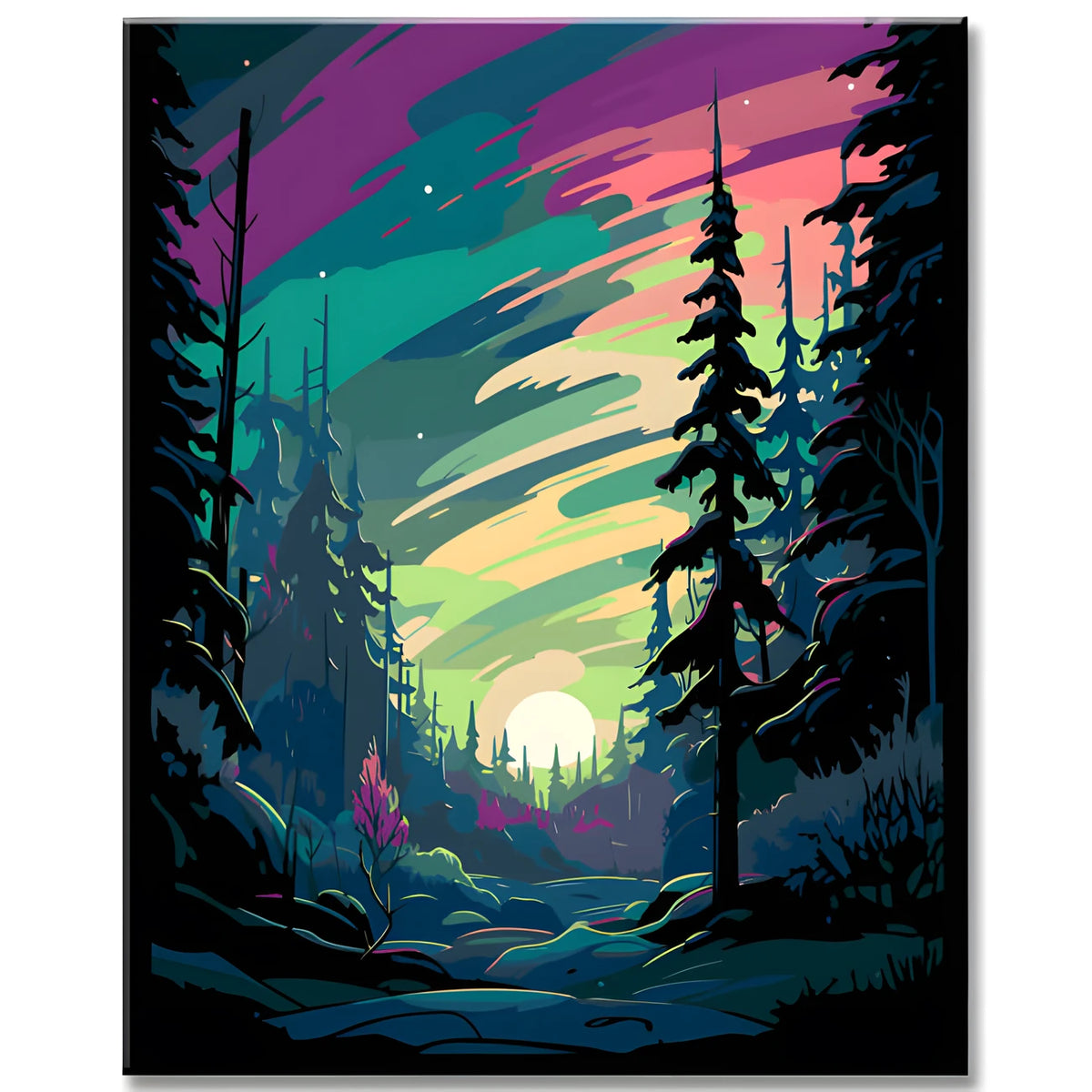 Painting by Numbers Magical Northern Lights