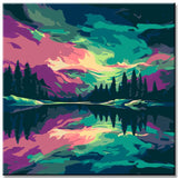 Frozen Lake - Painting by Numbers