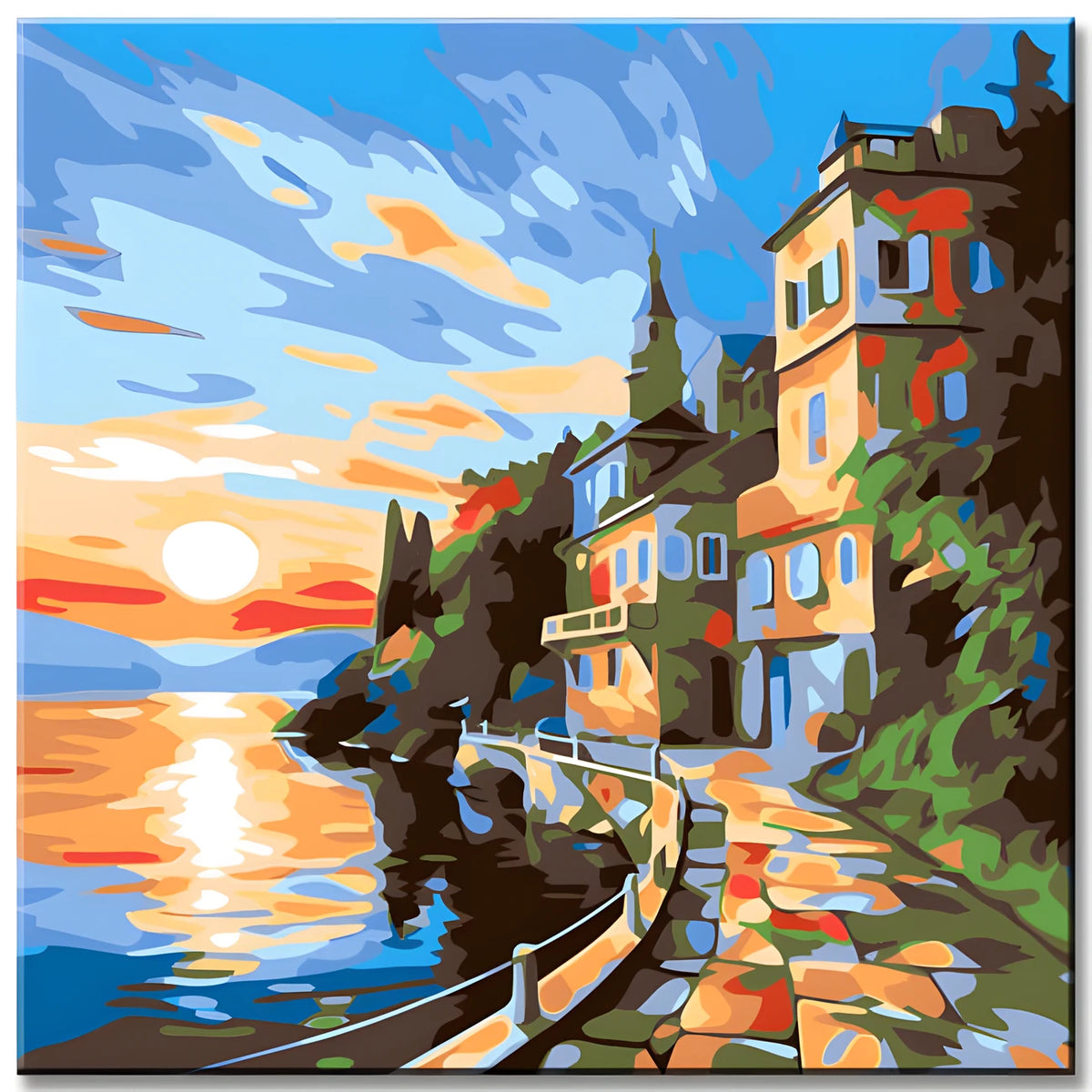 Garda Lake Shore - Paint by Numbers