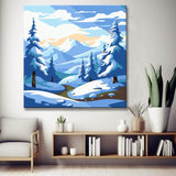 Snow Peaks - Painting by Numbers