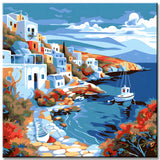 Greek islands Painting by Numbers