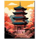 Painting by Numbers Pagoda China