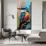 Paint by numbers kingfisher painting
