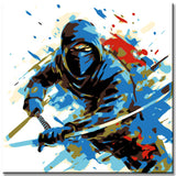 Paint by Numbers Ninja Art