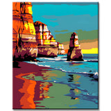 Painting by Numbers Iceland Beach