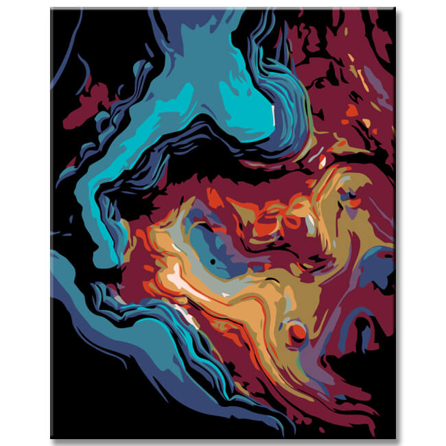 Painting by Numbers Abstract Play of Colors