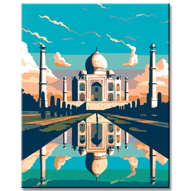 Painting by Numbers India Taj Mahal