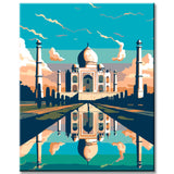 Painting by Numbers India Taj Mahal