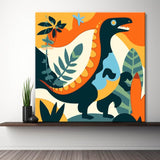 Painting by Numbers for Children Colorful Dinosaur