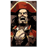 Paint by numbers pirate portrait