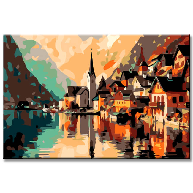 Painting by Numbers Hallstatt Austria