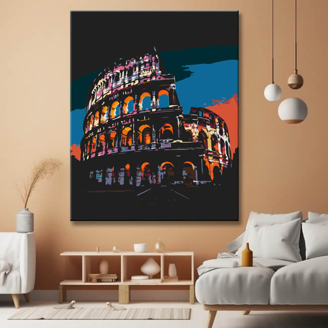 Roman Amphitheater Painting by Numbers - Shipping from DE