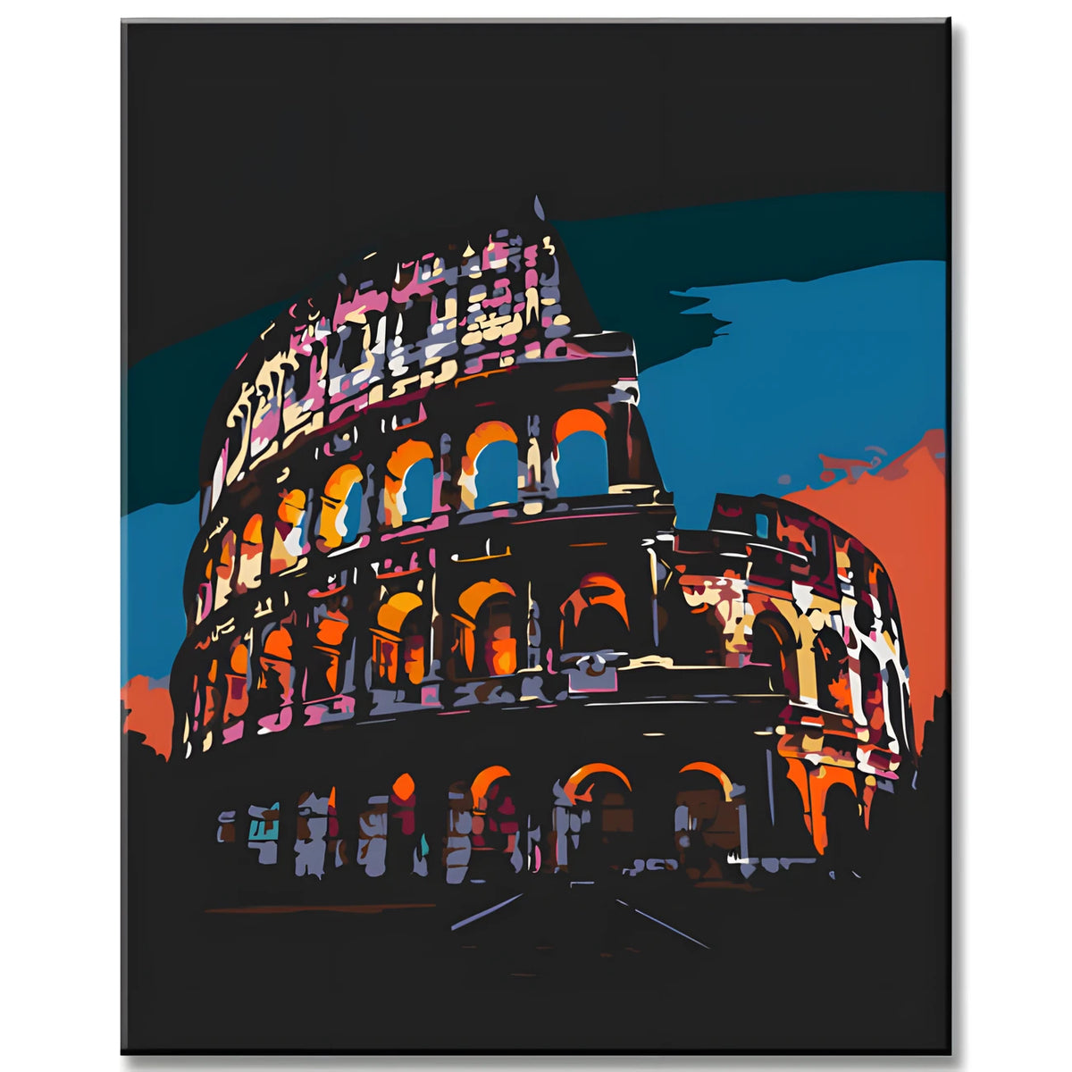 Roman Amphitheater Painting by Numbers