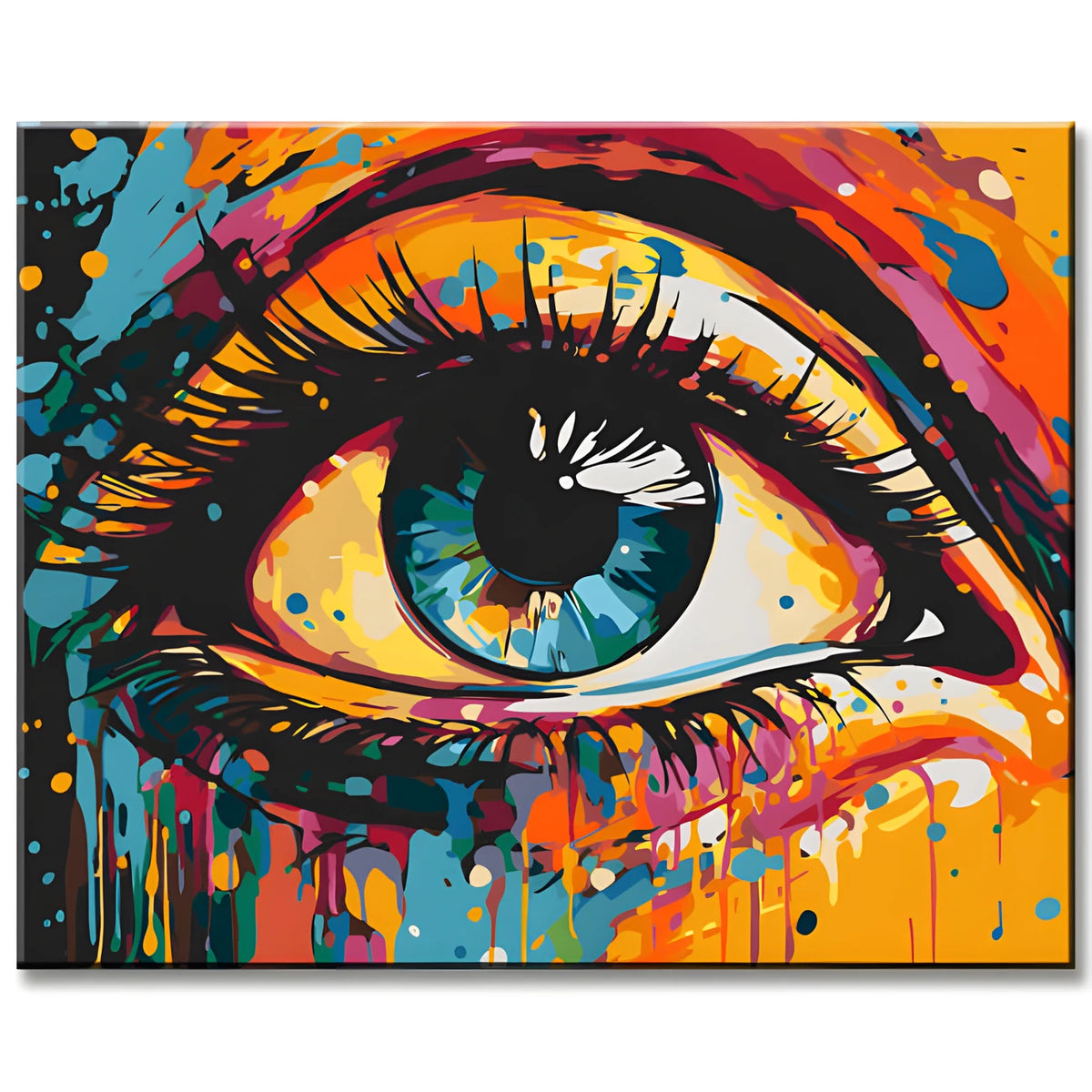 Colorful Eyes Painting by Numbers