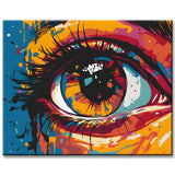 Abstract Art Eyes Painting by Numbers