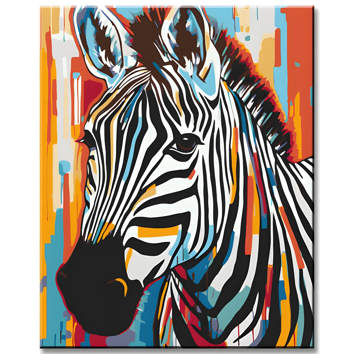 Paint by Numbers Animal Art Zebra Portrait II
