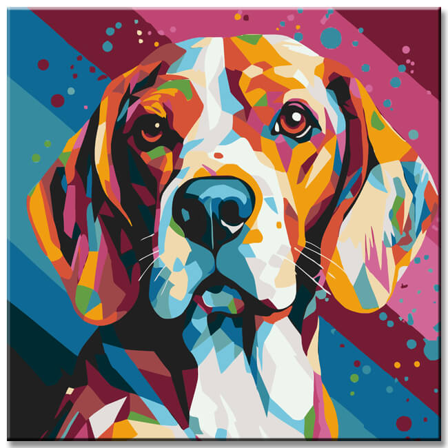 Adventurous Beagle - Painting by Numbers