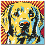 Lichtenstein Golden Retriever - Painting by Numbers