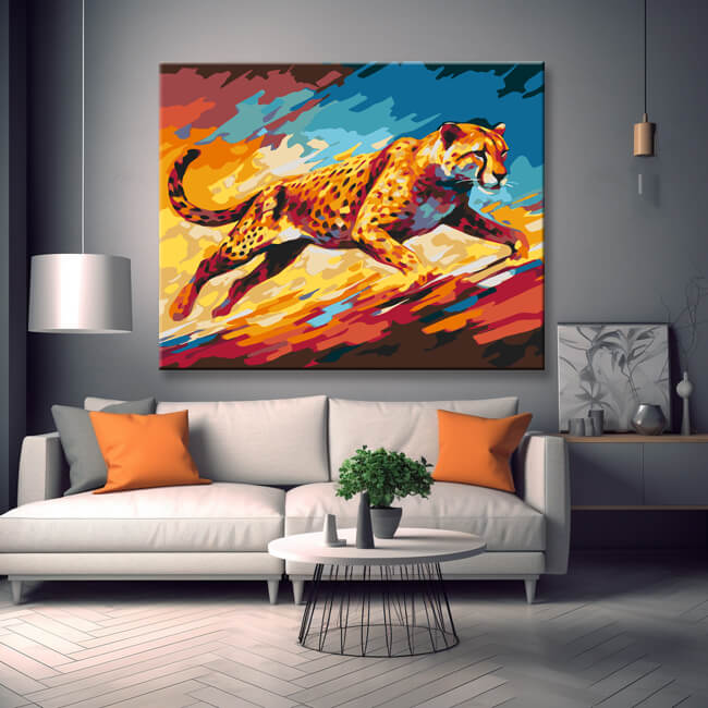 African Cheetah - Painting by Numbers