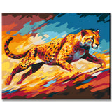 African Cheetah Painting by Numbers