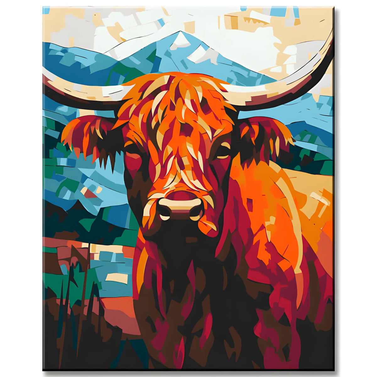 Highland Cattle - Paint by Numbers Animal Art