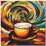 Abstract Coffee Cup Paint by Numbers