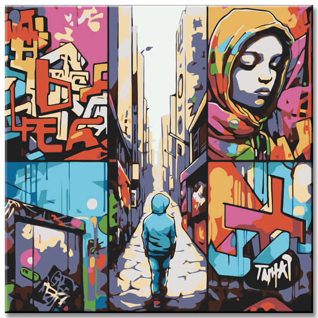 Urban Art Prints - Paint by Numbers
