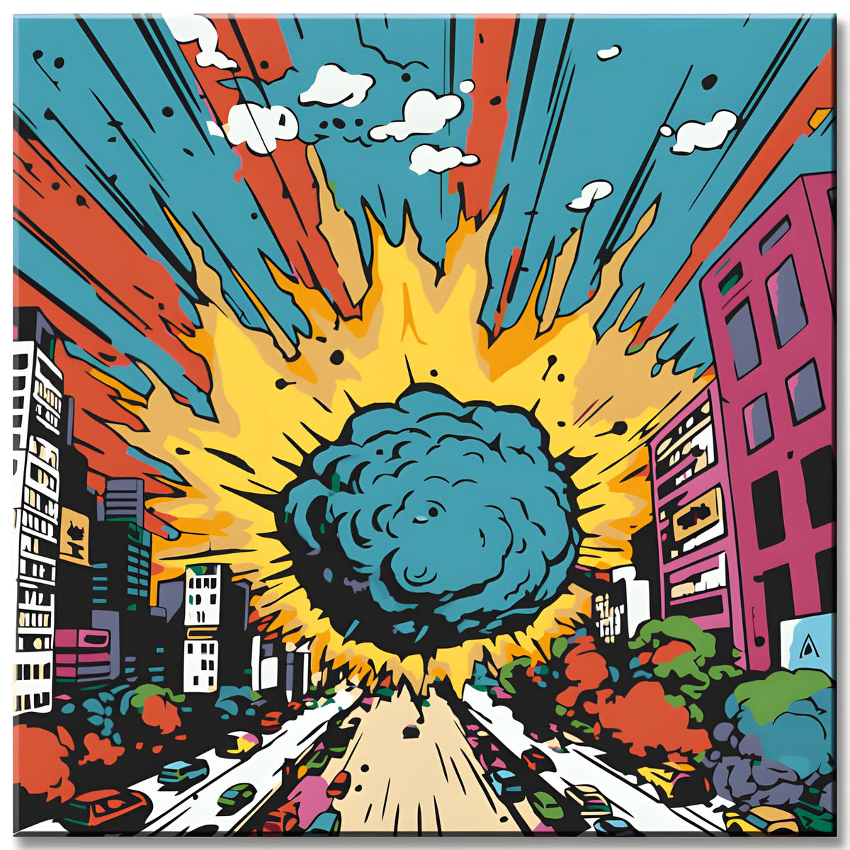 Pop Art Explosion Paint by Numbers