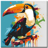 Basquiat Style Toucan Painting by Numbers