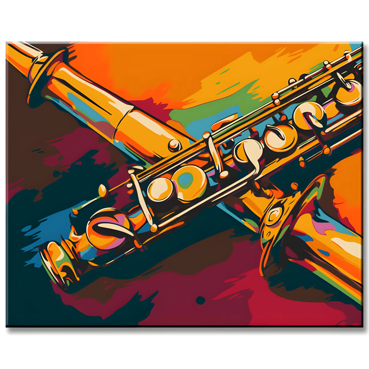 Concert Flute in Art Style Painting by Numbers