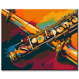 Concert Flute in Art Style Painting by Numbers