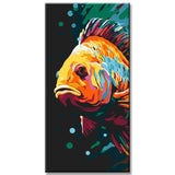 Peacock Eye Cichlid - Painting by Numbers