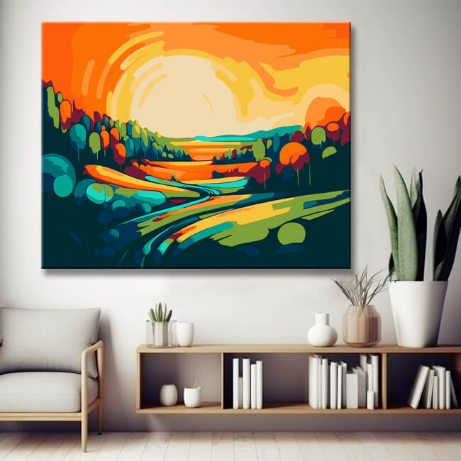 Magical Mount Fujijama - Painting by Numbers