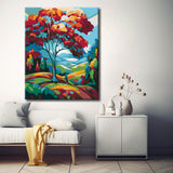 Painting by Numbers: Colorful Landscape