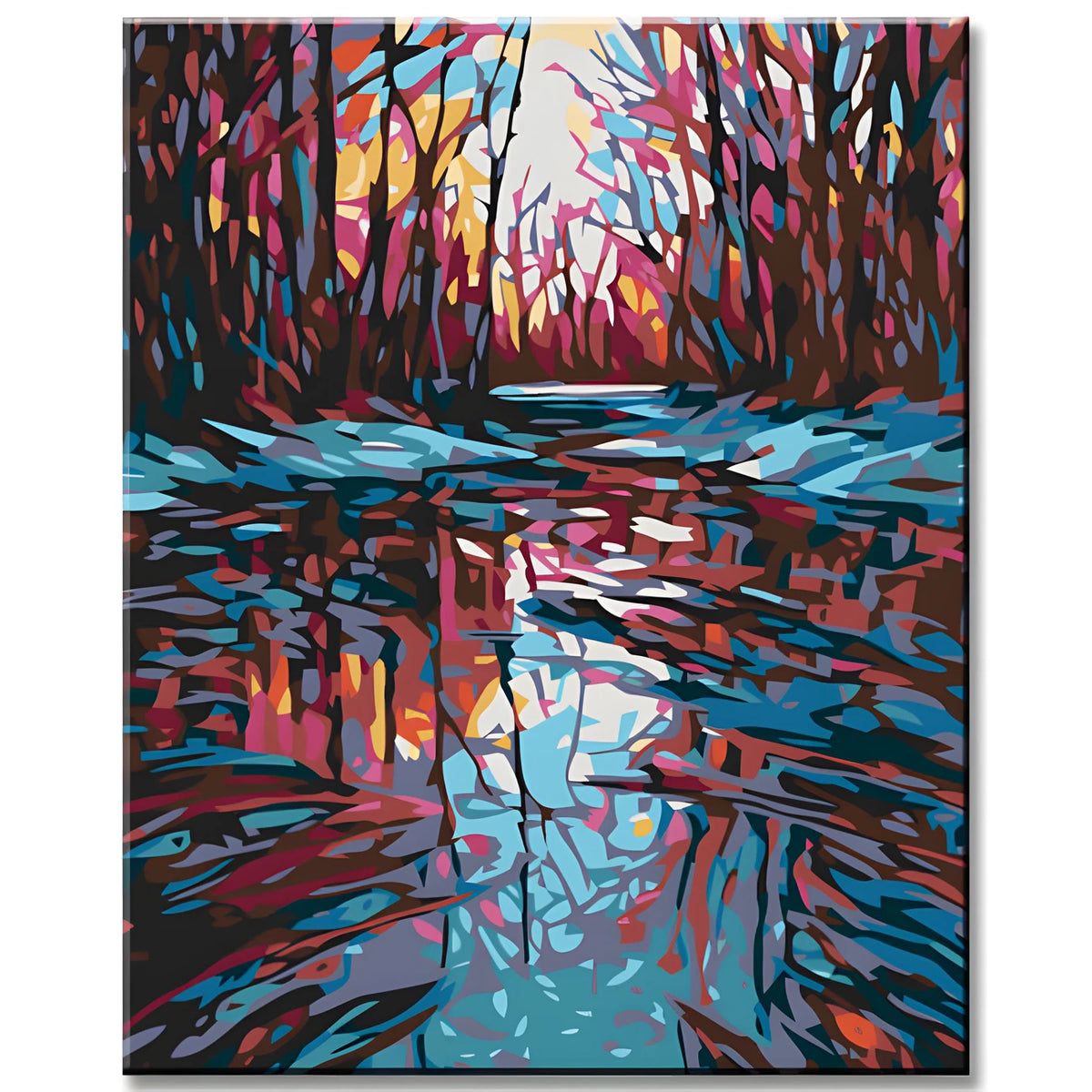 Painting by Numbers River in Autumn