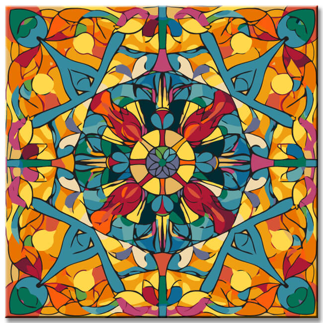 Painting by Numbers Abstract Art forms