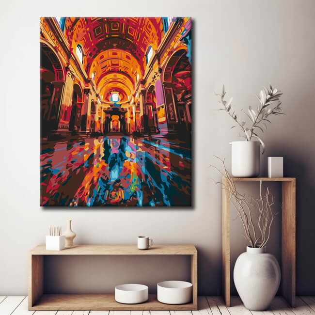 Painting by Numbers: Colored Cathedral